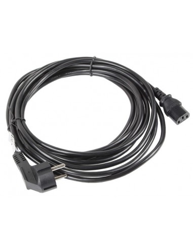 Lanberg CA-C13C-11CC-0100-BK cable de transmisión Negro 10 m C13 acoplador CEE7 7