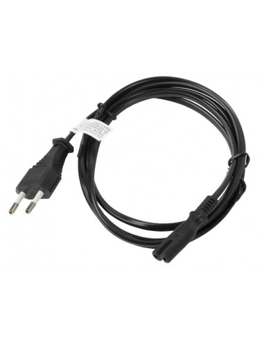 Lanberg CA-C7CA-10CC-0018-BK cable de transmisión Negro 1,8 m C7 acoplador CEE7 16