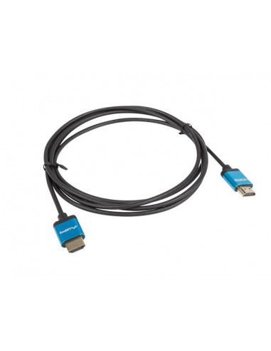 Lanberg CA-HDMI-22CU-0010-BK cable HDMI 1 m HDMI tipo A (Estándar) Negro, Azul