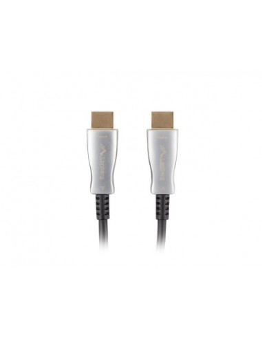 Lanberg CA-HDMI-20FB-0800-BK cable HDMI 80 m HDMI tipo A (Estándar) Negro, Plata