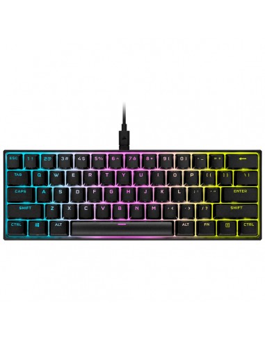 Corsair K65 RGB MINI 60% Mechanical Gaming teclado USB QWERTY Inglés, Español Negro