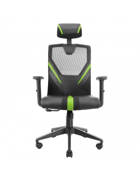 Mars Gaming MGC-ERGO Verde Silla Gaming Ergonómica Malla Transpirable Soporte Ajustable Cervical + Lumbar + Reposabrazos