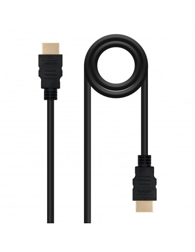 Nanocable Cable HDMI V1.4 Alta Velocidad   HEC), A M-A M, Negro, 1 m