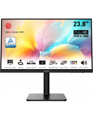 MSI Modern MD2412P pantalla para PC 60,5 cm (23.8") 1920 x 1080 Pixeles Full HD LED Negro