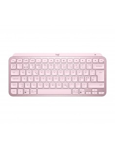 Logitech MX Keys Mini teclado RF Wireless + Bluetooth QWERTY Nórdico Rosa