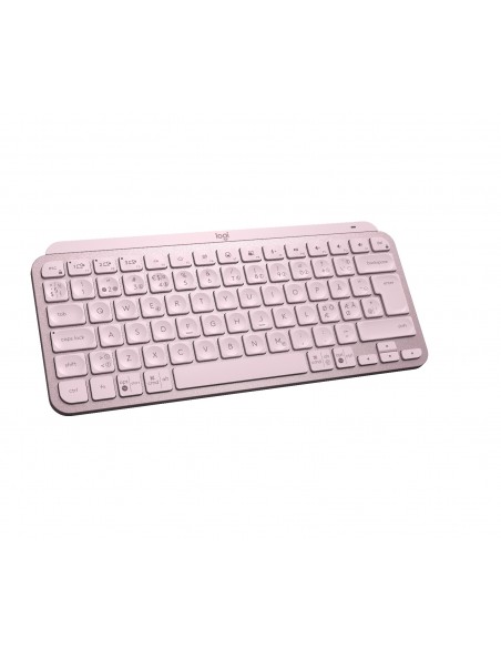 Logitech MX Keys Mini teclado RF Wireless + Bluetooth QWERTY Nórdico Rosa