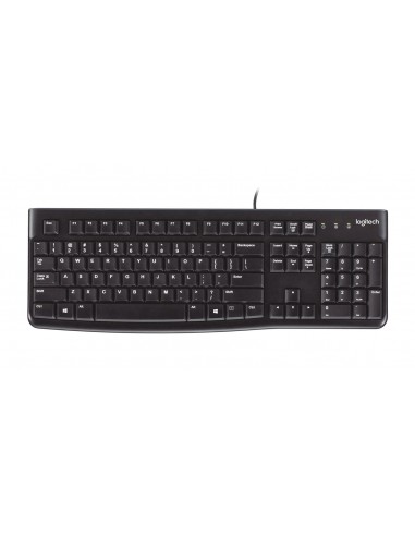 Logitech Keyboard K120 for Business teclado USB QWERTY Inglés Negro