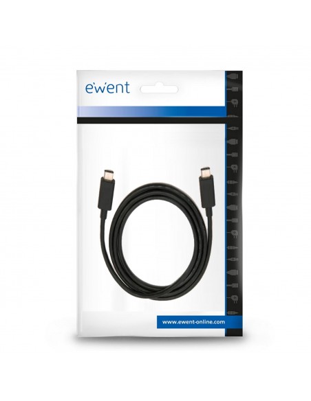 Ewent EC1045 cable USB 1 m USB 3.2 Gen 2 (3.1 Gen 2) USB C Negro