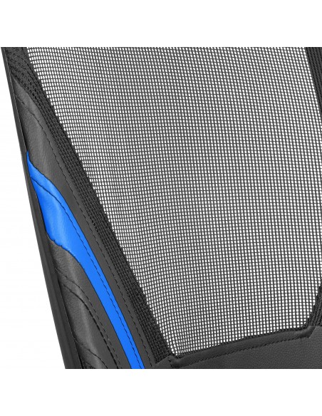 Mars Gaming MGC-ERGO Azul Silla Gaming Ergonómica Malla Transpirable Soporte Ajustable Cervical + Lumbar + Reposabrazos