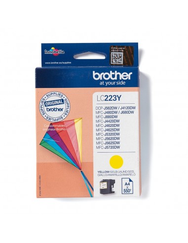 Brother LC223Y cartucho de tinta 1 pieza(s) Original Amarillo