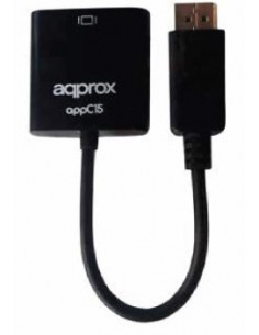 Approx appC15 VGA (D-Sub) DisplayPort Negro