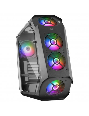 Mars Gaming MC51 Negro Caja PC Gaming ATX Doble Cristal Templado 5x Ventilador RGB 12cm