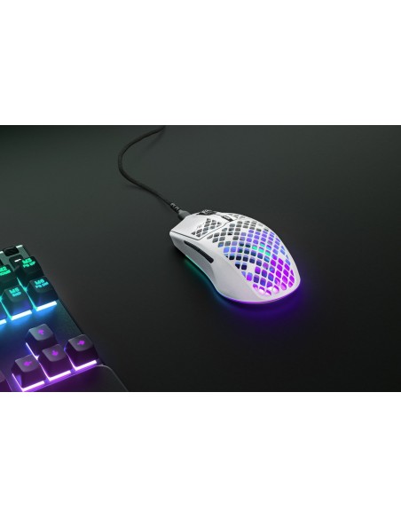 Steelseries Aerox 3 ratón mano derecha USB Tipo C Óptico 8500 DPI