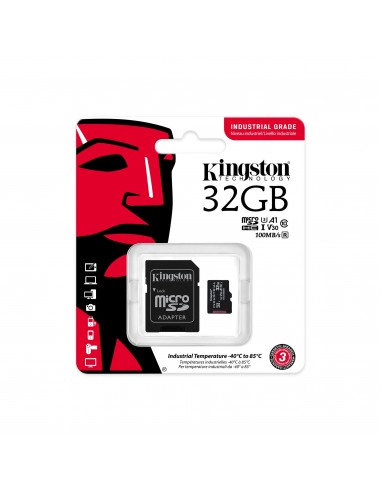 Kingston Technology Industrial 32 GB MiniSDHC UHS-I Clase 10