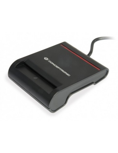 Conceptronic SCR01B lector de tarjeta inteligente USB USB 2.0 Negro