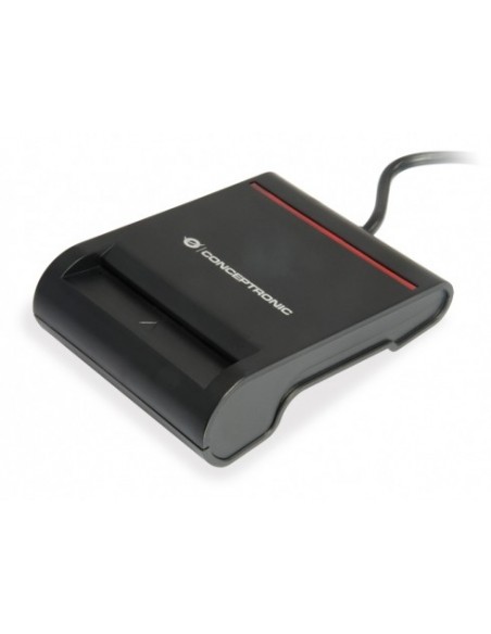 Conceptronic SCR01B lector de tarjeta inteligente USB USB 2.0 Negro