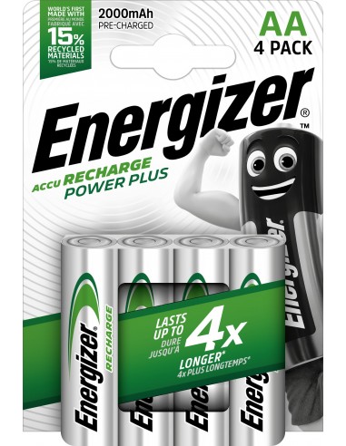 Energizer Accu Recharge Power Plus 2000 AA BP4 Batería recargable Níquel-metal hidruro (NiMH)