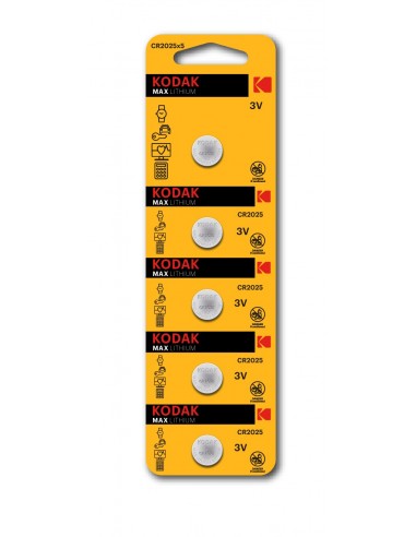 Kodak CR2025 Batería de un solo uso Lithium-Manganese Dioxide (LiMnO2)