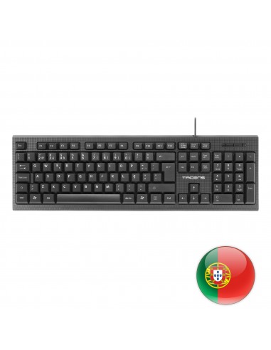 Tacens Anima AK0PT teclado USB QWERTY Portugués Negro