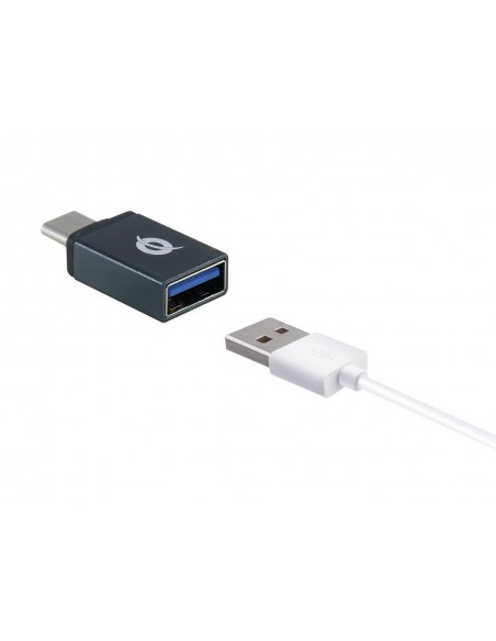 Conceptronic DONN03G cambiador de género para cable USB 3.1 Gen 1 Type-C USB 3.1 Gen 1 Type-A Negro