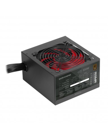 Mars Gaming MPB550 unidad de fuente de alimentación 550 W 20+4 pin ATX ATX Negro