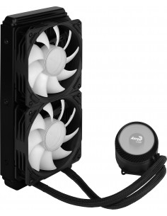 Aerocool MIRAGEL240 Refrigeración Líquida CPU 2x Ventilador 12cm ARGB TDP 400W Negro