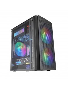 Mars Gaming MC300 Caja PC Micro ATX Cristal Templado 3xVentilador FRGB Negro