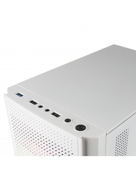 Mars Gaming MC300W Caja PC Micro ATX Cristal Templado 3xVentilador FRGB Blanco