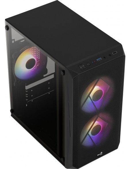 Aerocool CS107V2 carcasa de ordenador Mini Tower Negro