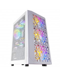 Mars Gaming MCMESHW Caja PC Gaming Micro ATX 3x Ventilador FRGB Blanco