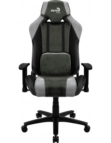 Aerocool BARON AeroSuede Silla para videojuegos universal Verde, Gris