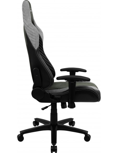 Aerocool BARON AeroSuede Silla para videojuegos universal Verde, Gris