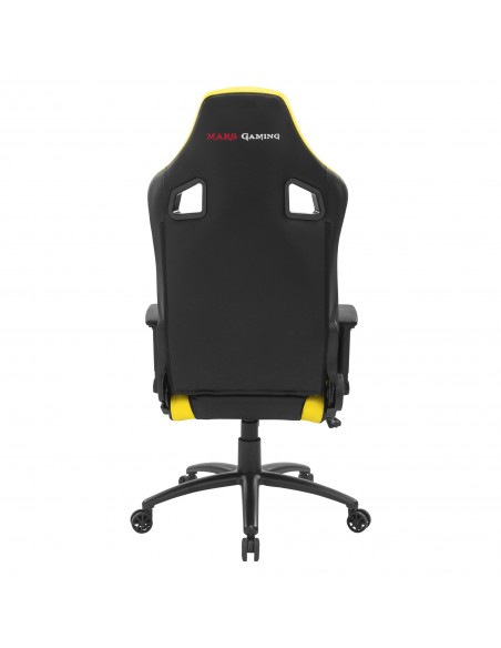 Mars Gaming MGCXNEO Silla para videojuegos universal Asiento acolchado Negro, Amarillo