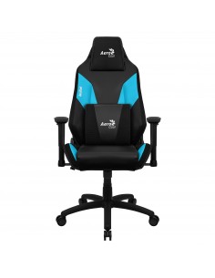 Aerocool ADMIRALBB Silla Gaming Profesional, Cojines Acolchados, Tecnología Air, Negro Azul