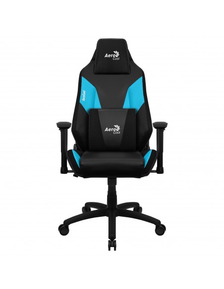 Aerocool ADMIRALBB Silla Gaming Profesional, Cojines Acolchados, Tecnología Air, Negro Azul