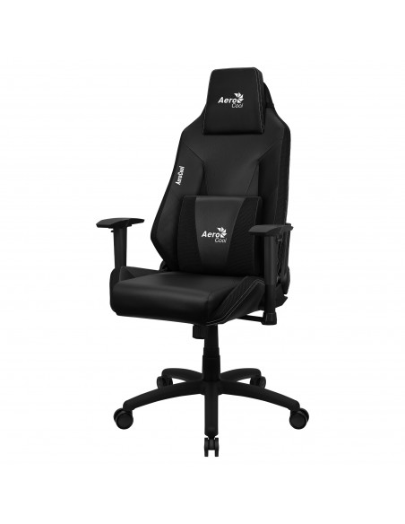 Aerocool ADMIRALBK Silla Gaming Profesional, Cojines Acolchados, Tecnología Air, Negro