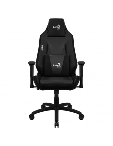 Aerocool ADMIRALBK Silla Gaming Profesional, Cojines Acolchados, Tecnología Air, Negro