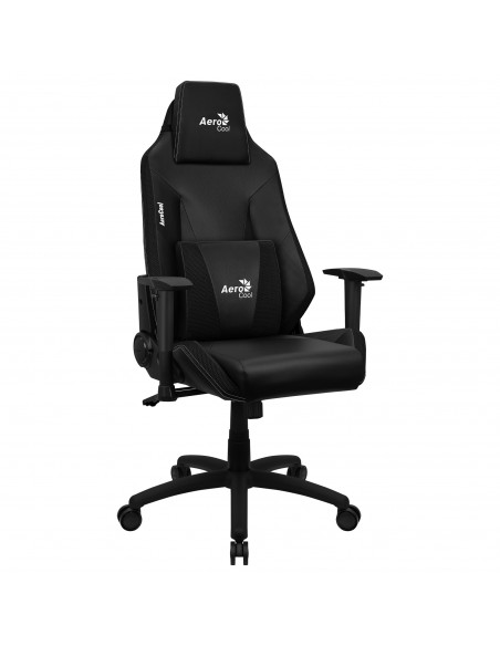 Aerocool ADMIRALBK Silla Gaming Profesional, Cojines Acolchados, Tecnología Air, Negro