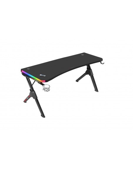 Mars Gaming MGD140RGB Negro Mesa Gaming RGB 140cm Soportes Extra Alfombrilla Total