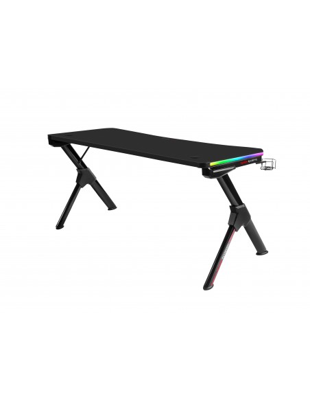 Mars Gaming MGD140RGB Negro Mesa Gaming RGB 140cm Soportes Extra Alfombrilla Total