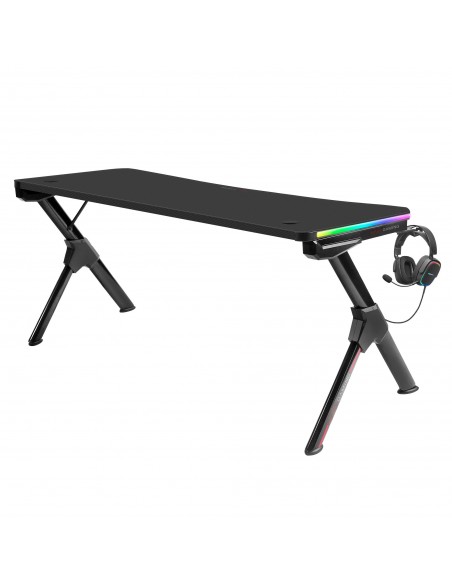 Mars Gaming MGDXLRGB Mesa Gaming Ergonómica RGB Negro Grande