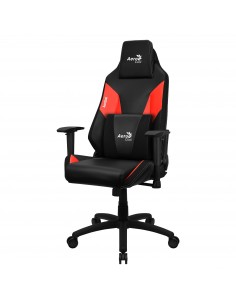 Aerocool ADMIRALBR Silla Gaming Profesional, Cojines Acolchados, Tecnología Air, Negro Rojo