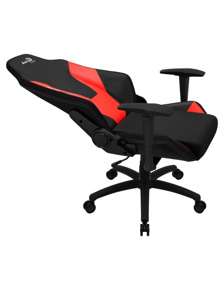 Aerocool ADMIRALBR Silla Gaming Profesional, Cojines Acolchados, Tecnología Air, Negro Rojo