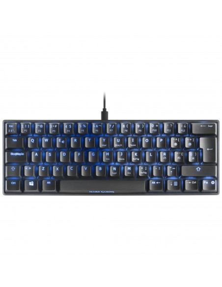 Mars Gaming MKMINIBRES Teclado Mecánico Ultra-Compacto Full RGB Chroma Switch OUTEMU PRO Marrón Negro Idioma Español