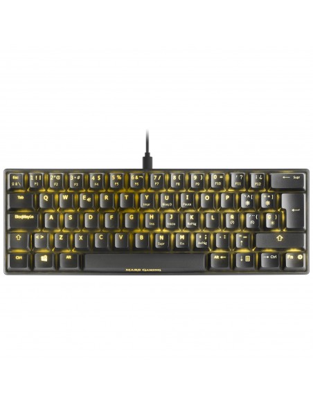 Mars Gaming MKMINIBRES Teclado Mecánico Ultra-Compacto Full RGB Chroma Switch OUTEMU PRO Marrón Negro Idioma Español