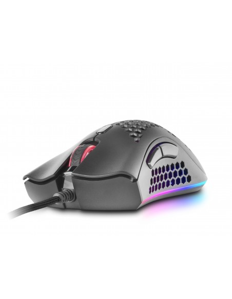 Mars Gaming MMEX, Ratón Gaming RGB Ultraligero Negro