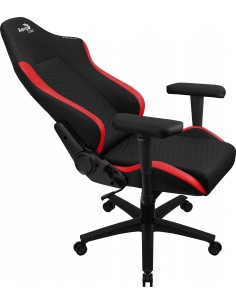 Aerocool CROWNBR Rojo, Silla Gaming Ergonómica, Cojines Ajustables, Cuero Sintético Premium