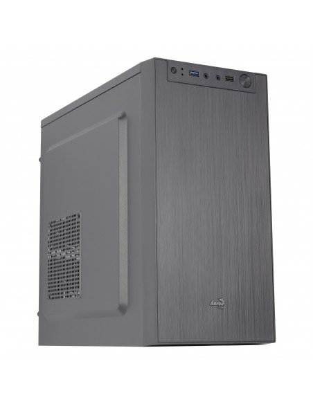 Aerocool CS108BKV1 Caja PC Compacta Micro ATX Aluminio Pulido Ventilador 80cm Negro