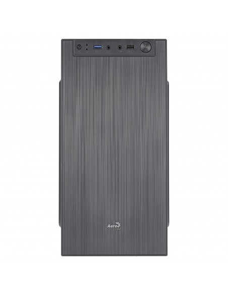 Aerocool CS108BKV1 Caja PC Compacta Micro ATX Aluminio Pulido Ventilador 80cm Negro