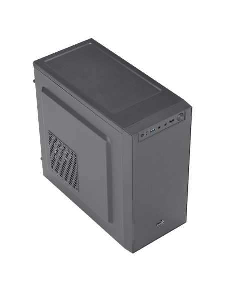 Aerocool CS108BKV1 Caja PC Compacta Micro ATX Aluminio Pulido Ventilador 80cm Negro